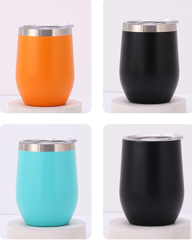 12oz Coffee Mug Thermal Cup Drink Tumbler with Lid Stainless Steel Vacuum Insulated Double Wall Mug